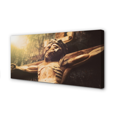 Canvas képek Jézus fából