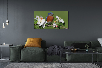 Canvas képek Virág színes papagáj