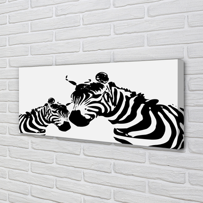 Canvas képek festett zebra