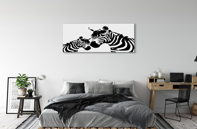 Canvas képek festett zebra