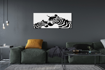 Canvas képek festett zebra