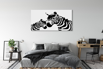 Canvas képek festett zebra