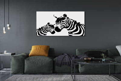 Canvas képek festett zebra