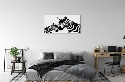 Canvas képek festett zebra