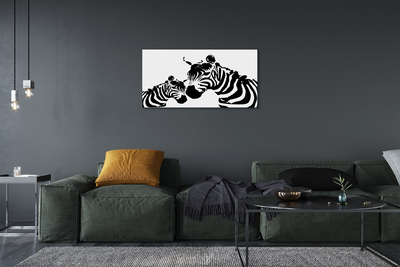 Canvas képek festett zebra