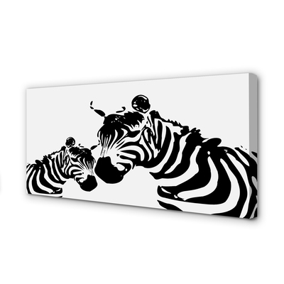 Canvas képek festett zebra