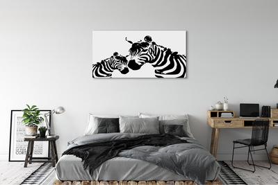 Canvas képek festett zebra