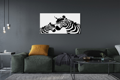 Canvas képek festett zebra