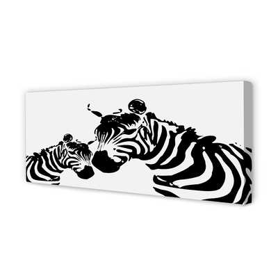 Canvas képek festett zebra