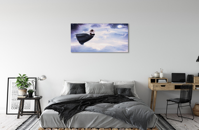 Canvas képek Fairy ég felhők félhold