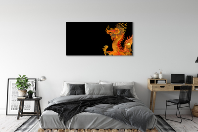 Canvas képek Japán arany sárkány