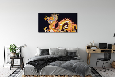 Canvas képek Arany japán sárkány