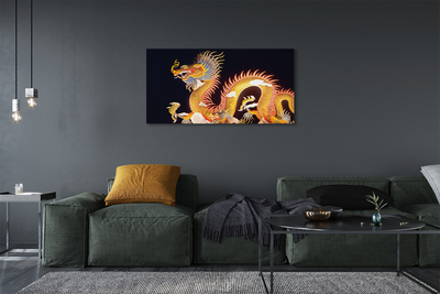 Canvas képek Arany japán sárkány