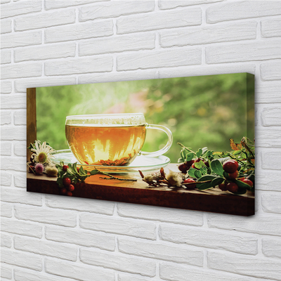 Canvas képek Forró tea gyógynövények