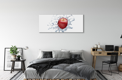 Canvas képek Piros alma a vízben
