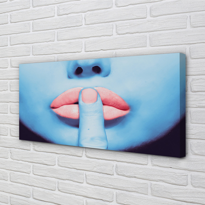 Canvas képek Nő neon ajkak