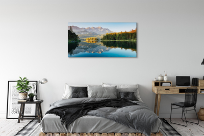 Canvas képek Németország Mountain erdei tó