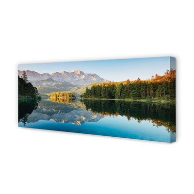 Canvas képek Németország Mountain erdei tó