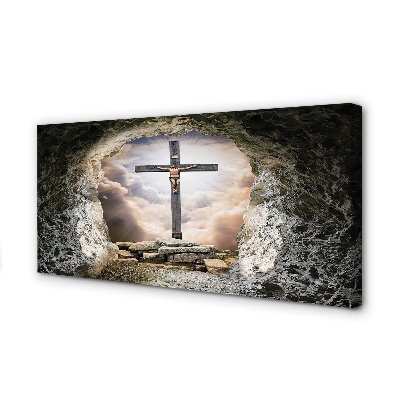 Canvas képek Cave fény kereszt Jézus