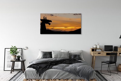 Canvas képek Sunset ég sárkány