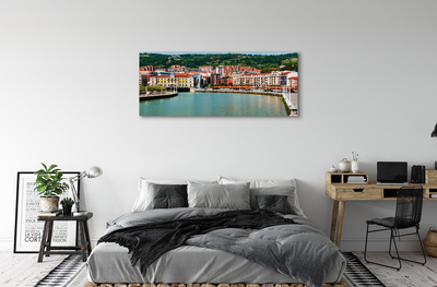 Canvas képek Spanyolország Város hegyi folyó