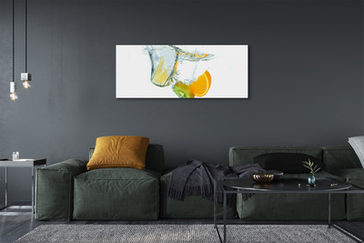 Canvas képek Víz kiwi narancs