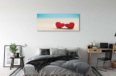 Canvas képek Szív vörös homok tenger