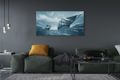 Canvas képek A vihar ég hajó tengeren