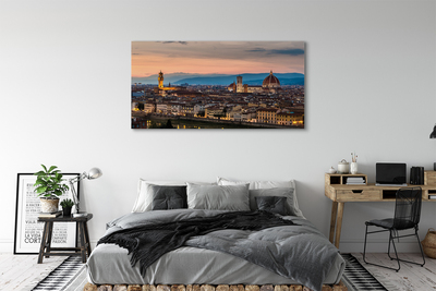 Canvas képek Olaszország Panorama székesegyház hegyek