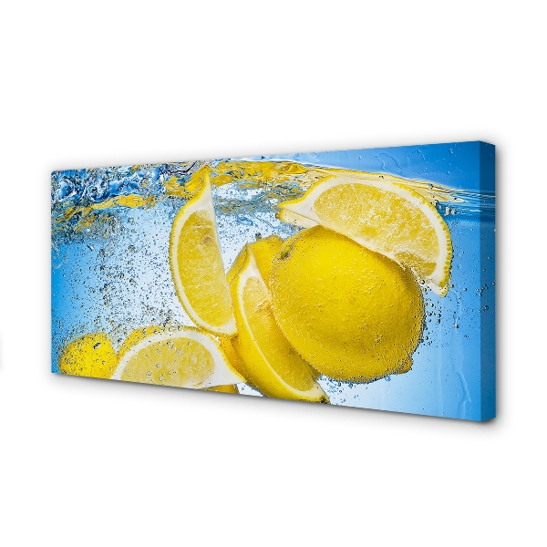 Canvas képek Lemon vízben