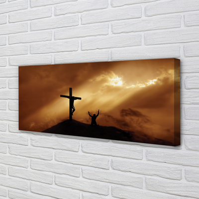 Canvas képek Jézus kereszt fény