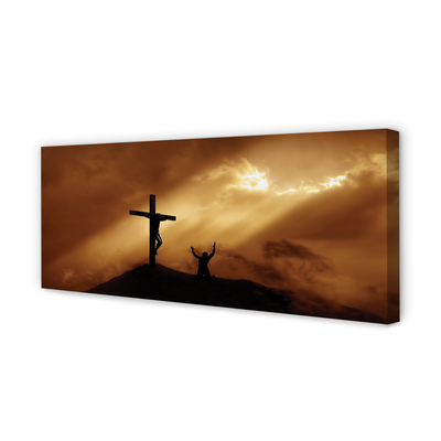 Canvas képek Jézus kereszt fény