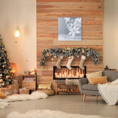 Canvas képek Hópehely. Karácsonyi dekoráció