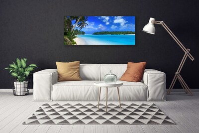 Vászonkép nyomtatás Palm Beach Sea