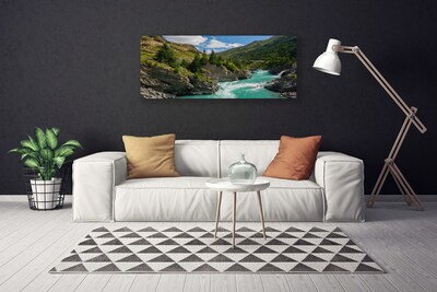 Vászonkép falra Hegység River Landscape