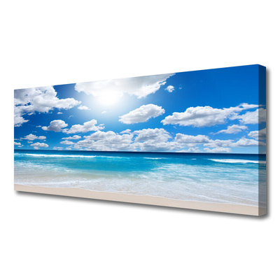 Vászonkép falra Felhők Landscape Sea Beach