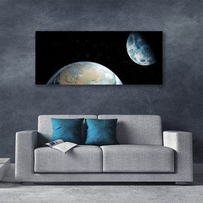 Vászonkép falra Föld Hold Tér