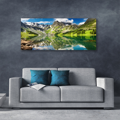 Vászonfotó Mountain Lake Landscape