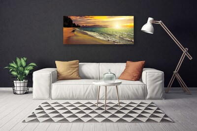 Vászonkép Sun Beach Sea Landscape