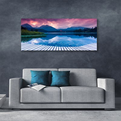 Vászonkép falra Mountain Lake Landscape