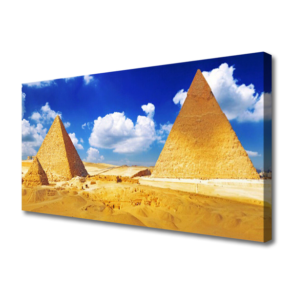 Vászonkép falra Piramisok Desert Landscape