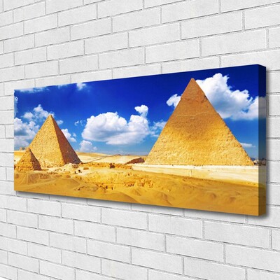 Vászonkép falra Piramisok Desert Landscape