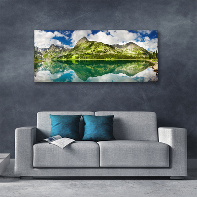 Vászonkép Mountain Lake Landscape