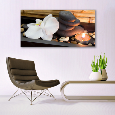 Canvas kép Orchid Spa gyertyák