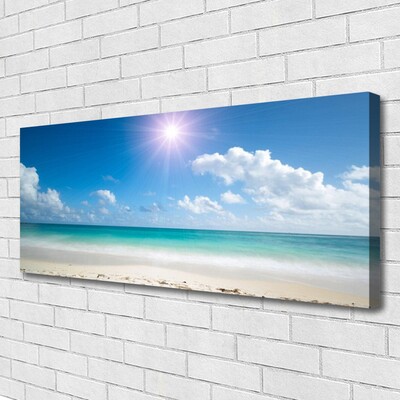 Vászonkép falra Sea Beach Sun Landscape