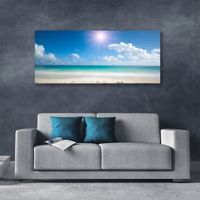 Vászonkép falra Sea Beach Sun Landscape
