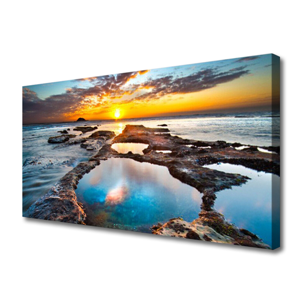 Canvas kép Sea Sun Landscape