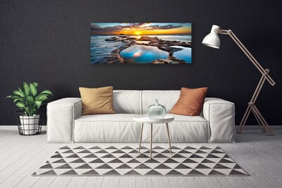 Canvas kép Sea Sun Landscape