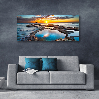 Canvas kép Sea Sun Landscape