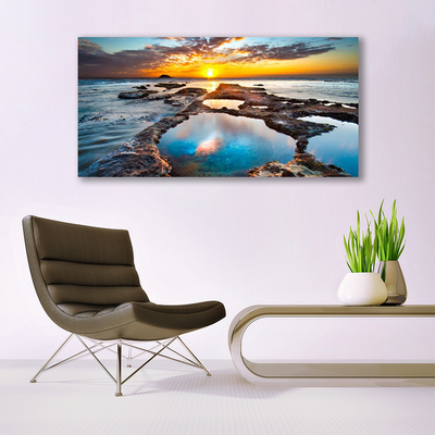 Canvas kép Sea Sun Landscape